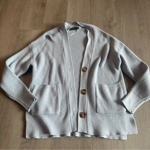 Tahari baby blue cardigan small